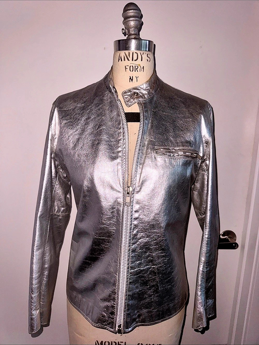 Leather Jacket Metallic